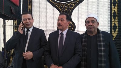 اخبار ماسبيرو.. كبار القراء وقيادات التليفزيون في عزاء المذيع علي عبد الحليم  (صور)