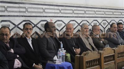 بالصور.. نجوم الرياضة في عزاء والد «ياسر عبد العزيز»