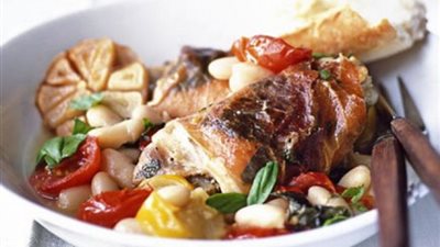 طريقة سهلة لإعداد الدجاج الإيطالي بالفاصوليا البيضاء والريحان