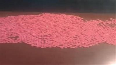 لحظة إحباط تهريب 8 قطع حشيش و1650 قرص مخدر بمطار القاهرة (فيديو)