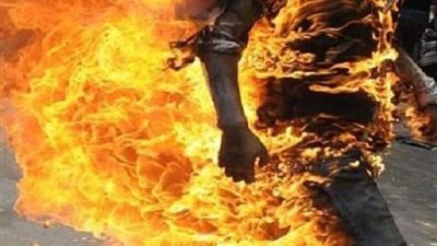 مسجل خطر يشعل النار في جسده بالوادي الجديد