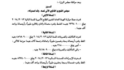 الموازنة العامة للهيئة العامة لشئون المطابع الأميرية