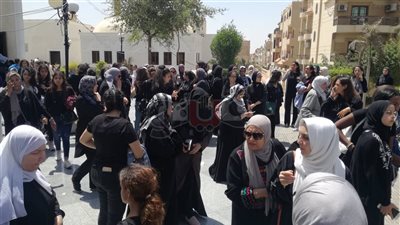 تشييع جثمان اللاعبة نور أحمد وسط بكاء صديقاتها (فيديو وصور)