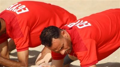 لاعبو منتخب الشاطئية يعدون الجماهير بالصعود لكأس الأمم الأفريقية | فيديو 