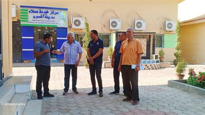 رئيس مياه المنوفية يتفقد سير العمل بفرع الشركة بأشمون