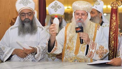 الأنبا ماركوس يترأس اجتماع مجمع كهنة بدمياط