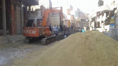 إنشاء بيارات تخفيض منسوب المياه الجوفية ببني صالح في الفشن ببني سويف