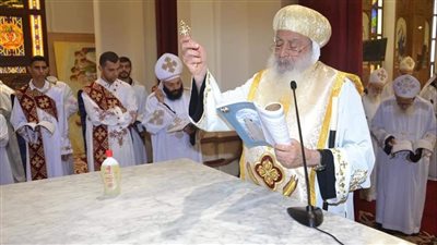  الأنبا بولا يدشن كنيسة الشهيد مار جرجس بكفر الزيات
