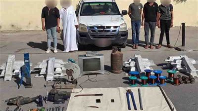 كميات من الحديد والنحاس.. ضبط لصوص مصنع الإسكندرية