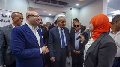 وزير التموين يفتتح السجل التجاري النموذجي ببني سويف