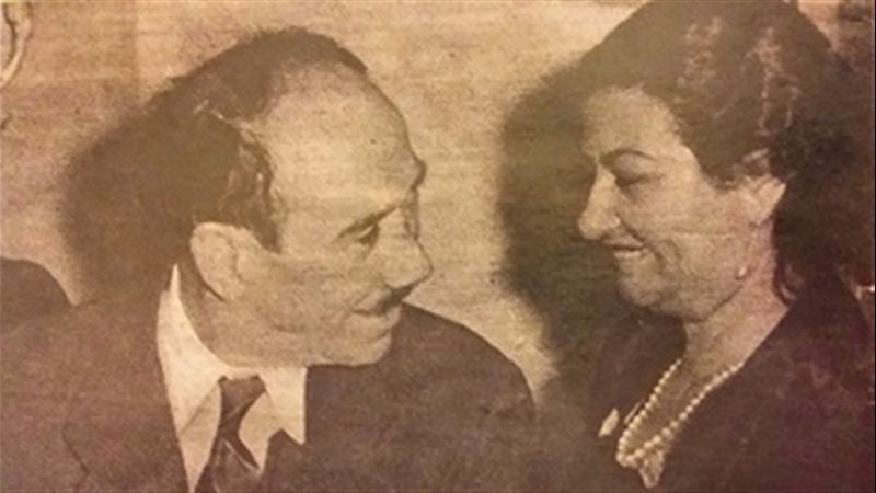 أم كلثوم وأحمد رامي،