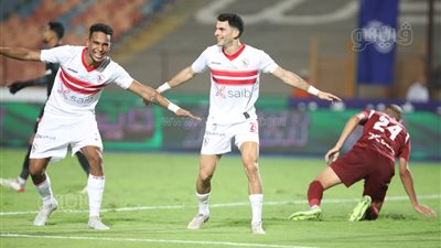 الجزيري يسجل هدف الزمالك الثالث في مرمى مصر المقاصة | صور