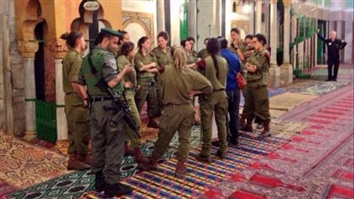 مستوطنون يقتحمون المسجد الإبراهيمي بالخليل