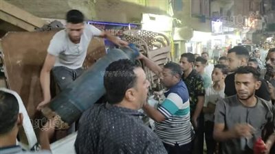 حملات لتمشيط الشوارع من الإشغالات بمركز ومدينة أوسيم | صور 