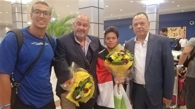 مطار الغردقة يستقبل بعثة ذوي الهمم بعد عبور بحر المانش