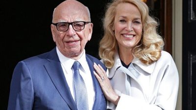 قطب الإعلام روبرت مردوك والممثلة جيري هول بعد الطلاق: سنظل أصدقاء