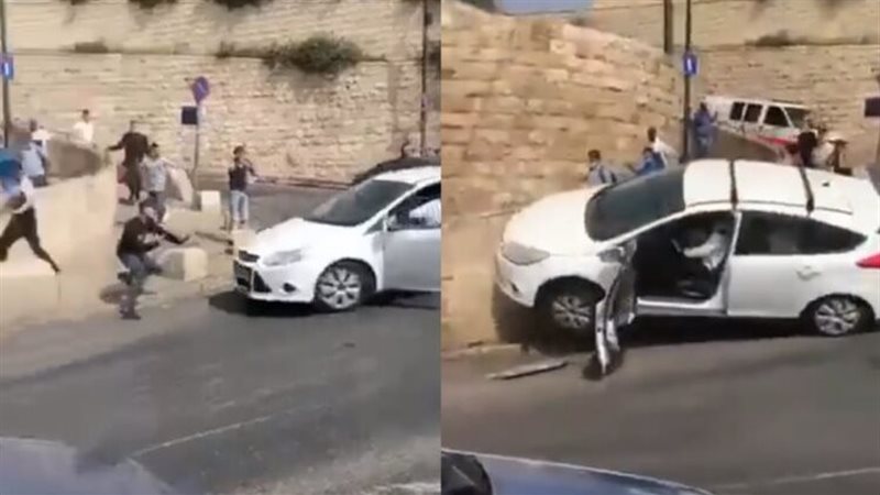 ارهابي اسرائيلي يدهس