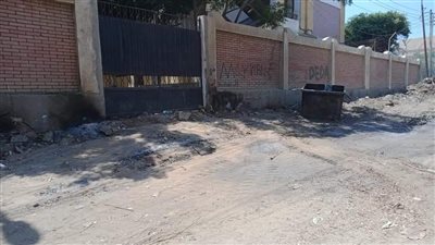 رفع تراكمات القمامة بمحيط مجمع المدارس بقرية صيدا في الجيزة| صور