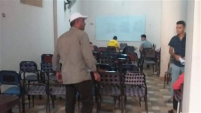غلق مراكز دروس خصوصية مخالفة بمنشاة القناطر في الجيزة|صور