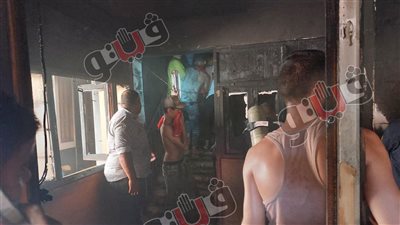 إخماد حريق كنيسة المنيرة  في إمبابة 