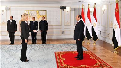 القصر الجمهوري بالعلمين الجديدة يستقبل الوزراء الجدد