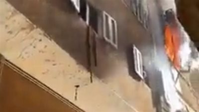 لحظة اندلاع الحريق في كنيسة أبو سيفين بإمبابة | فيديو 