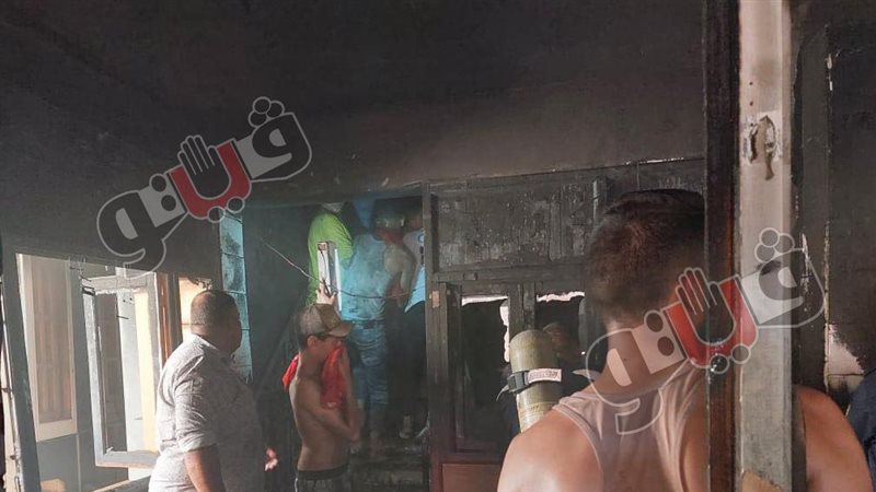 جانب من الحريق