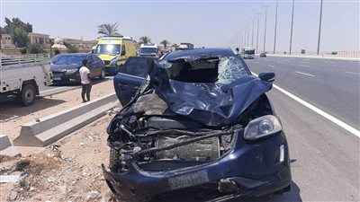 التحريات: السرعة الزائدة وراء انقلاب سيارة ملاكى بطريق السويس الصحراوي