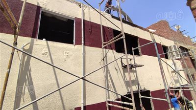 على قدم وساق.. ترميم كنيسة أبو سيفين بإمبابة | فيديو وصور 