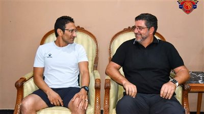 روي فيتوريا يزور سيراميكا كليوباترا ويجتمع بأحمد سامي| صور 