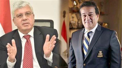 خالد الطوخي رئيس مجلس أمناء جامعة مصر للعلوم والتكنولوجيا يهنىء الدكتور خالد عبد الغفار والدكتور أيمن عاشور بمنصبيهما الجديدين