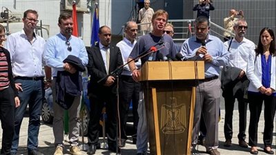 وفد سفراء دول الاتحاد الأوروبي يصل غزة في زيارة لعدة ساعات