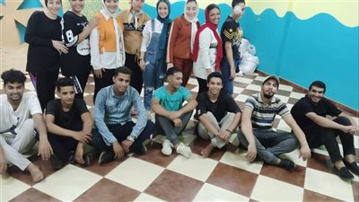 تدريب أعضاء شعبة الفنون الشعبية للاحتفال بالعيد القومي للقليوبية 