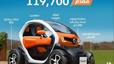 7200 جنيه زيادة في مقدمة سيارات رينو الكهربائية بالسوق المحلي