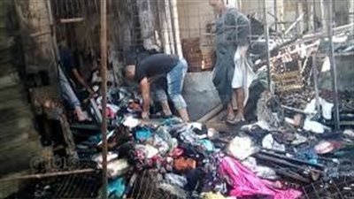 السيطرة على حريق بمحل ملابس بمنطقة الجبالي التجارية ببني سويف