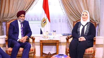 نيفين القباج تستقبل وزير التنمية الدولية الكندي لبحث سبل تعزيز التعاون في مختلف المجالات