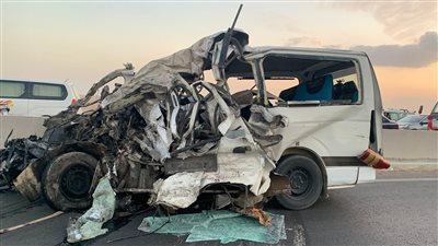 إصابة 13 مواطنًا بحادث انقلاب سيارة في البحيرة