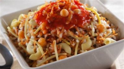 طريقة عمل الكشري في حلة واحدة 