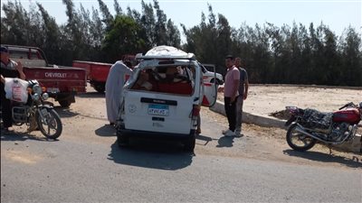 أسماء المصابين في حادث انقلاب سيارة بالإسماعيلية