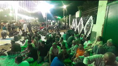 حلقات ذكر وأنغام مدح في الليلة الختامية لمولد سيدى 