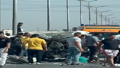 إصابة 9 أشخاص في حادث تصادم بالشرقية
