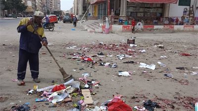 حملات مكبرة بالإسكندرية لإزالة الإشغالات والتعديات بأحياء منتزه أول والعجمي