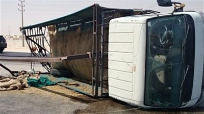 بالأسماء.. إصابة 3 عمال في حادث انقلاب سيارة على طريق جمصة بالدقهلية 