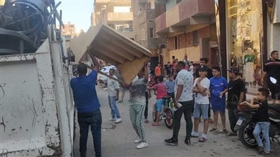 رفع 250 حالة  إشغال وضبط 110 شيشة في حملة شمال الجيزة