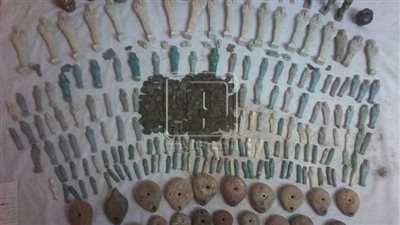 ضبط 150 قطعة أثرية في المنيا