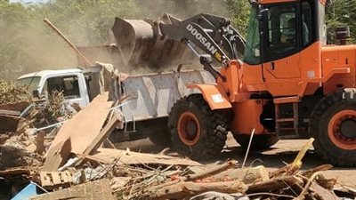 إزالة 33 حالة إشغالات بالطرق العامة في الجيزة | صور 