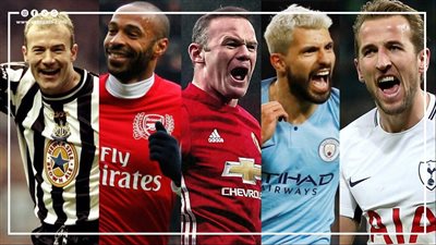 أكثر 5 لاعبين تسجيلا للأهداف مع فريق واحد في الدوري الإنجليزي | إنفوجراف
