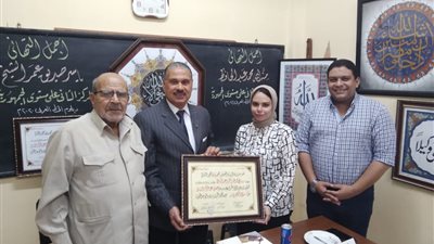  مركز الخط العربي يكرم أوائل الجمهورية بالبحيرة | فيديو وصور 