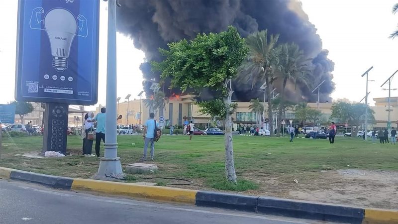 حريق كارفور الإسكندرية