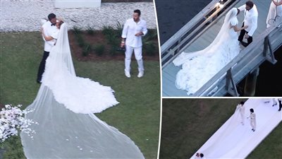 9 صور لحفل زفاف جينفر لوبيز وبن أفيلك في جورجيا